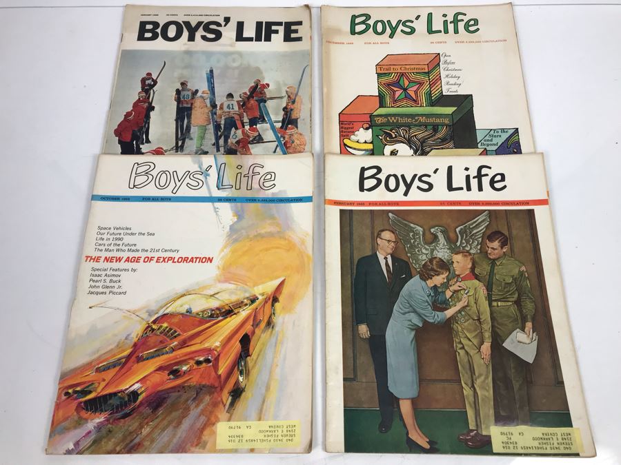 Collection Of (4) Vintage Boys' Life Magazines From 1965