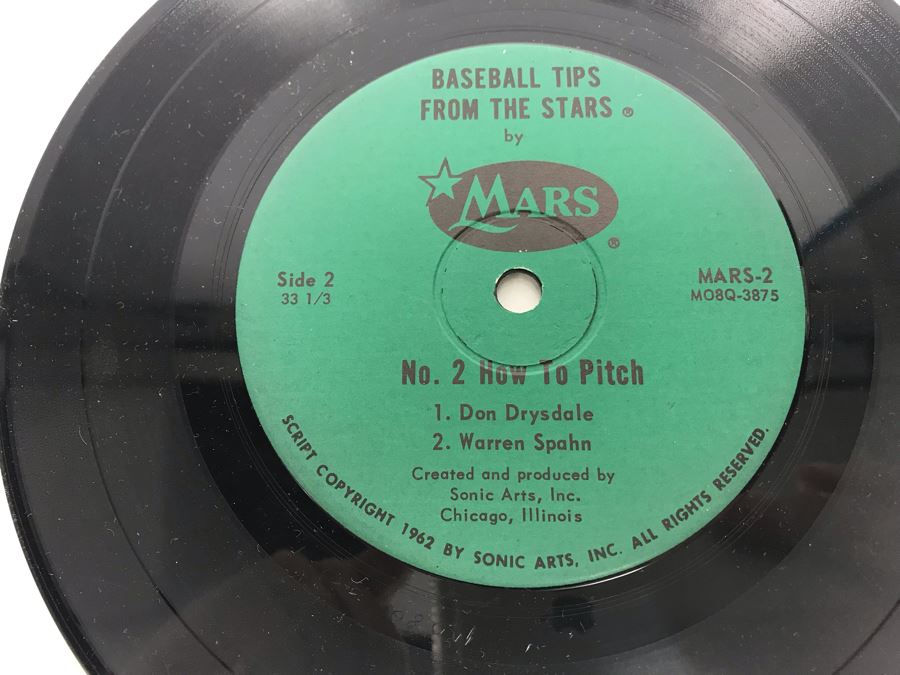 Vintage 1962 33 1/3RPM Vinyl Record Baseball Tips From The Stars No. 2 How To Pitch Mars Candy With Lou Boudreau [Photo 7]