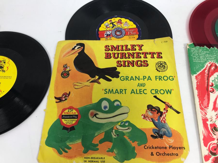 Collection Of Vintage Childrens Records: The Little Engine That Could, Walt Disney's Cinderella, Snow White And The Seven Dwarfs - See Photos [Photo 14]