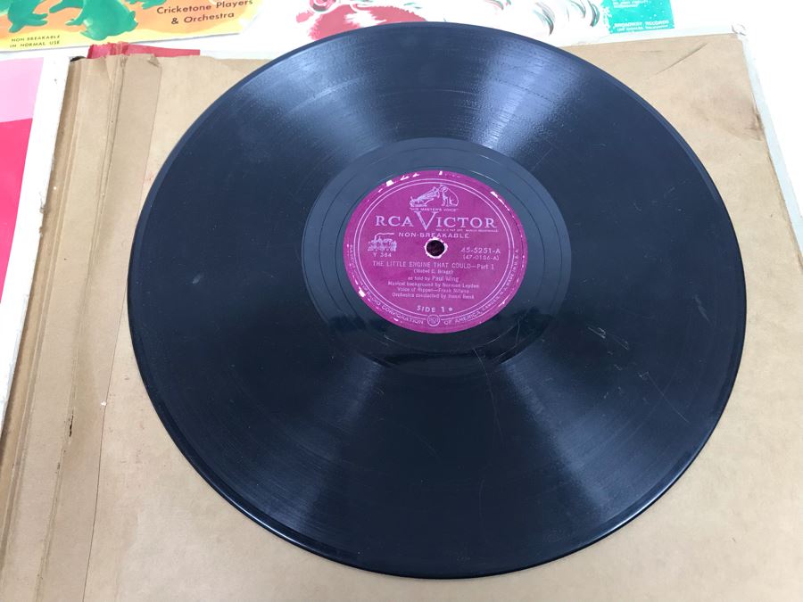 Collection Of Vintage Childrens Records: The Little Engine That Could, Walt Disney's Cinderella, Snow White And The Seven Dwarfs - See Photos [Photo 9]