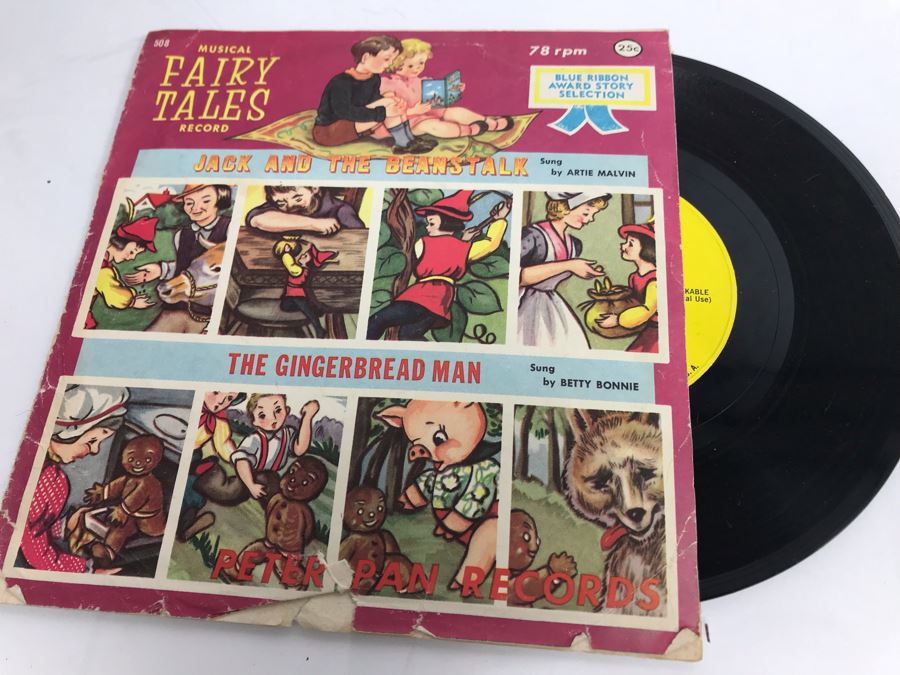 Collection Of Vintage Childrens Records: The Little Engine That Could, Walt Disney's Cinderella, Snow White And The Seven Dwarfs - See Photos [Photo 16]