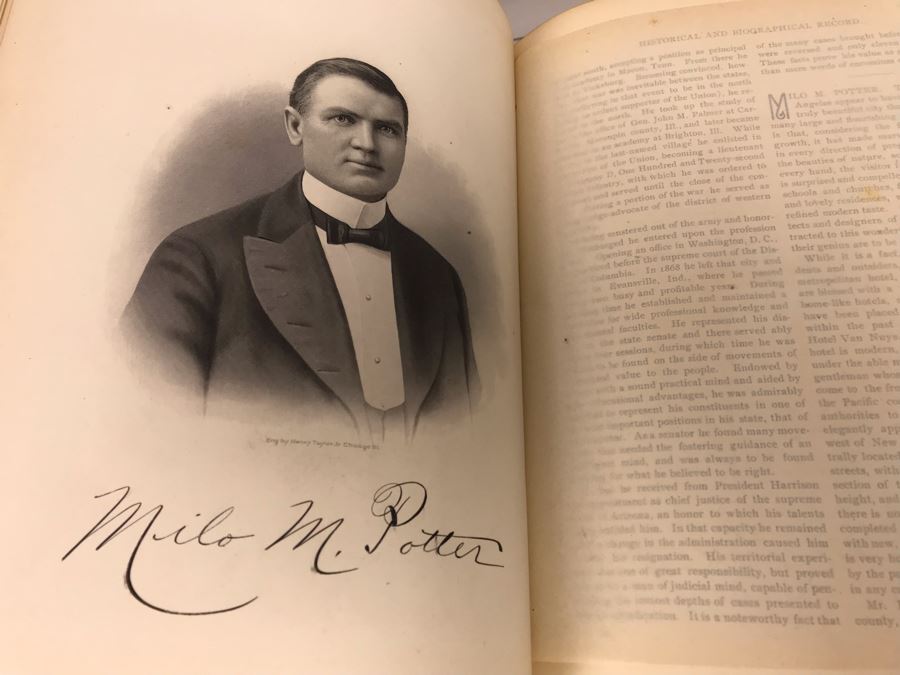 Antique 1901 Hardcover Book Historical And Biographical Record Of Los Angeles And Vicinity By J. M. Guinn Chapman Publishing Company [Photo 28]