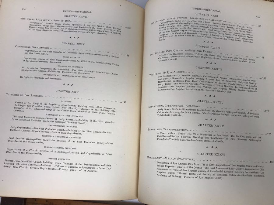 Antique 1901 Hardcover Book Historical And Biographical Record Of Los Angeles And Vicinity By J. M. Guinn Chapman Publishing Company [Photo 35]