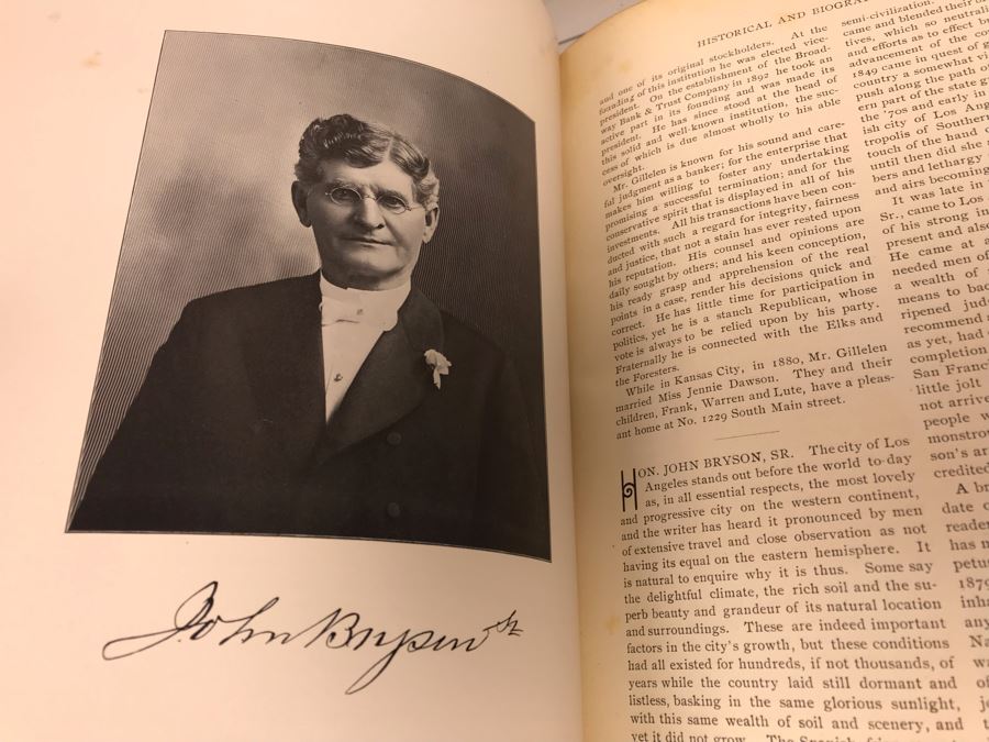 Antique 1901 Hardcover Book Historical And Biographical Record Of Los Angeles And Vicinity By J. M. Guinn Chapman Publishing Company [Photo 23]