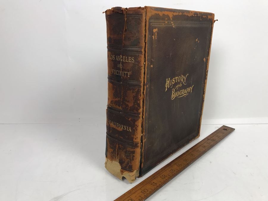 Antique 1901 Hardcover Book Historical And Biographical Record Of Los Angeles And Vicinity By J. M. Guinn Chapman Publishing Company [Photo 3]