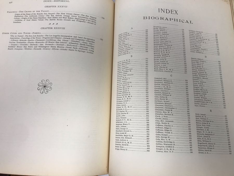 Antique 1901 Hardcover Book Historical And Biographical Record Of Los Angeles And Vicinity By J. M. Guinn Chapman Publishing Company [Photo 36]