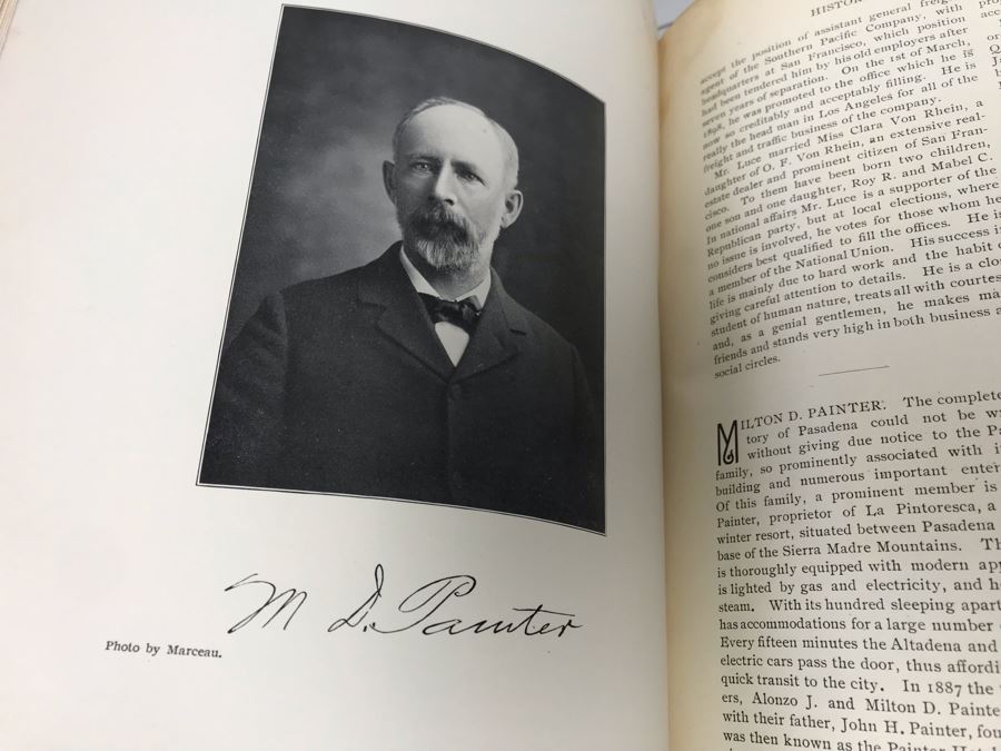 Antique 1901 Hardcover Book Historical And Biographical Record Of Los Angeles And Vicinity By J. M. Guinn Chapman Publishing Company [Photo 22]