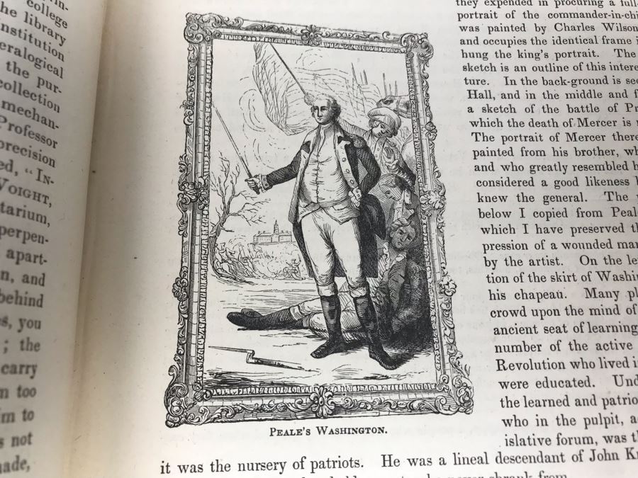 Antique 1859 2 Volume Hardcover Book Set: Pictorial Field Book Of The Revolution (War For Independence) By Benson J. Lossing New York: Harper Brothers, Franklin Square With Eleven Hundred Engravings [Photo 65]
