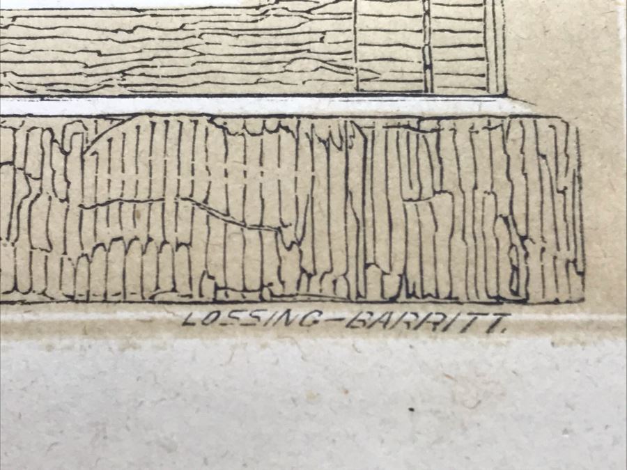 Antique 1859 2 Volume Hardcover Book Set: Pictorial Field Book Of The Revolution (War For Independence) By Benson J. Lossing New York: Harper Brothers, Franklin Square With Eleven Hundred Engravings [Photo 79]