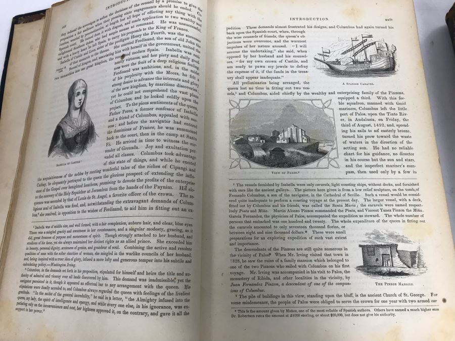 Antique 1859 2 Volume Hardcover Book Set: Pictorial Field Book Of The Revolution (War For Independence) By Benson J. Lossing New York: Harper Brothers, Franklin Square With Eleven Hundred Engravings [Photo 29]