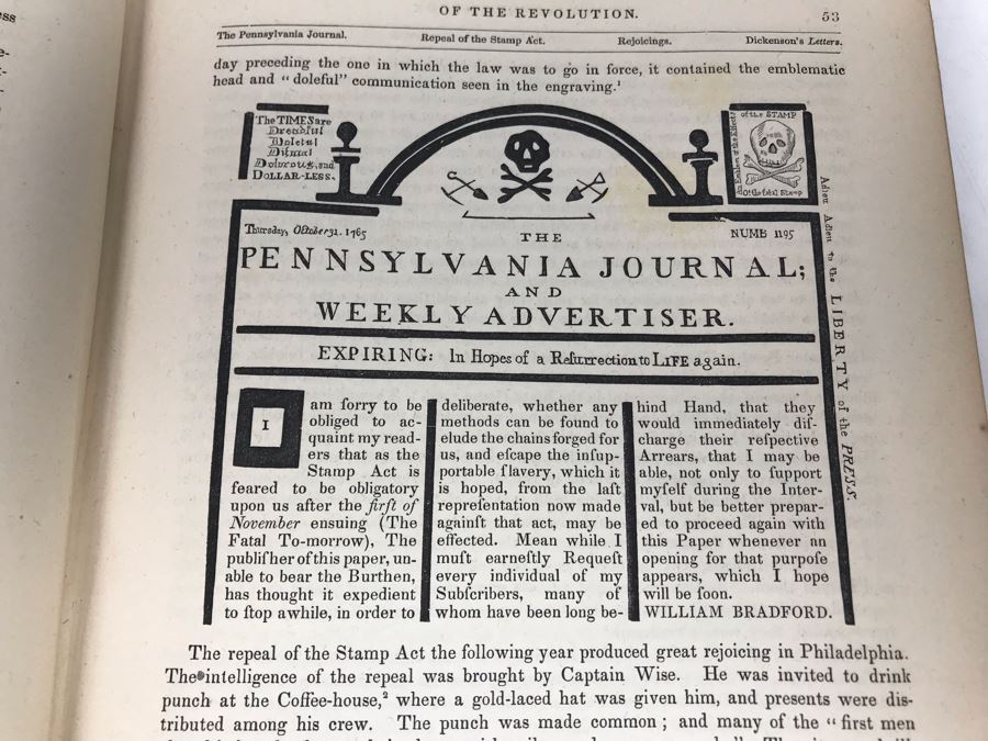 Antique 1859 2 Volume Hardcover Book Set: Pictorial Field Book Of The Revolution (War For Independence) By Benson J. Lossing New York: Harper Brothers, Franklin Square With Eleven Hundred Engravings [Photo 80]