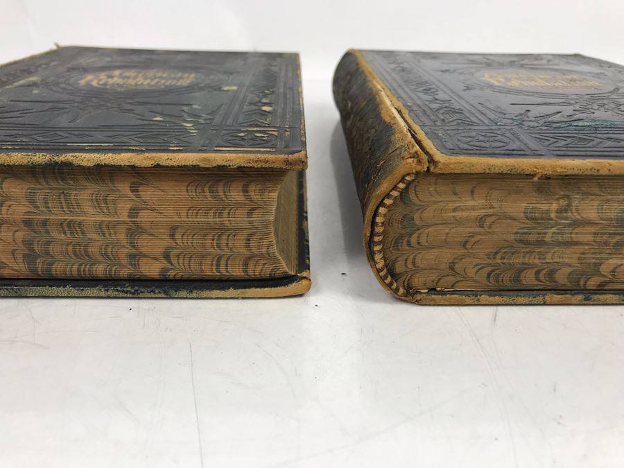 Antique 1859 2 Volume Hardcover Book Set: Pictorial Field Book Of The Revolution (War For Independence) By Benson J. Lossing New York: Harper Brothers, Franklin Square With Eleven Hundred Engravings [Photo 10]