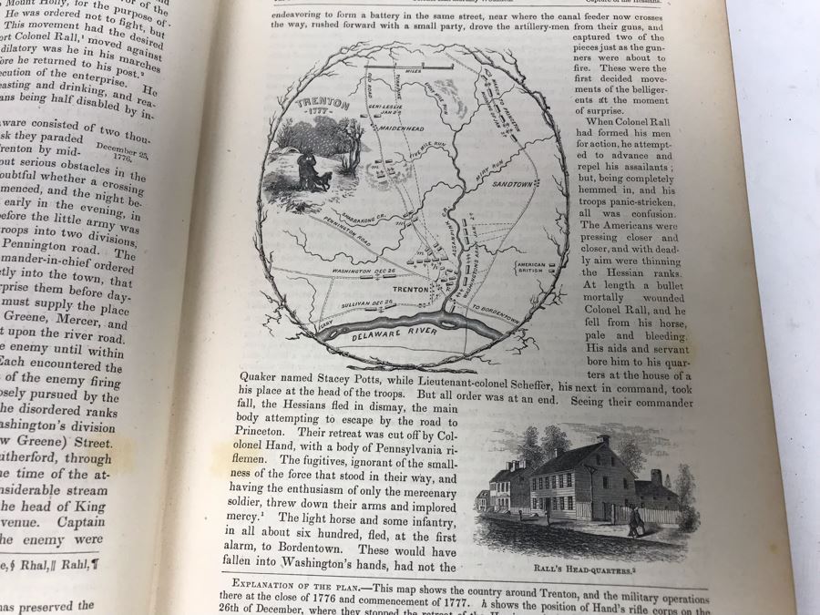 Antique 1859 2 Volume Hardcover Book Set: Pictorial Field Book Of The Revolution (War For Independence) By Benson J. Lossing New York: Harper Brothers, Franklin Square With Eleven Hundred Engravings [Photo 62]
