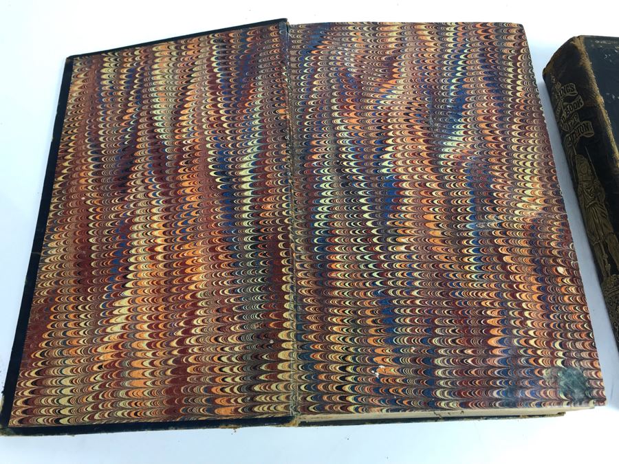 Antique 1859 2 Volume Hardcover Book Set: Pictorial Field Book Of The Revolution (War For Independence) By Benson J. Lossing New York: Harper Brothers, Franklin Square With Eleven Hundred Engravings [Photo 17]