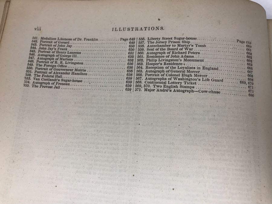Antique 1859 2 Volume Hardcover Book Set: Pictorial Field Book Of The Revolution (War For Independence) By Benson J. Lossing New York: Harper Brothers, Franklin Square With Eleven Hundred Engravings [Photo 60]