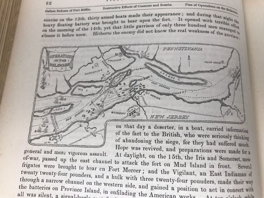 Antique 1859 2 Volume Hardcover Book Set: Pictorial Field Book Of The Revolution (War For Independence) By Benson J. Lossing New York: Harper Brothers, Franklin Square With Eleven Hundred Engravings [Photo 71]