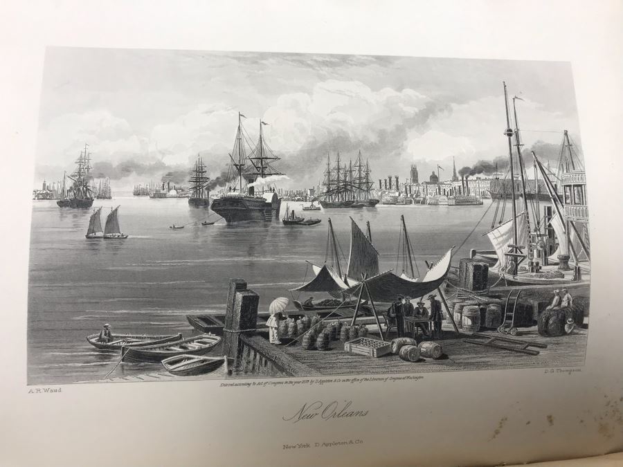 Antique 1872 (Vol 1) And 1874 (Vol 2) Hardcover Books: Picturesque America; Or, The Land We Live In With Illustrations On Steel And Wood By Eminent American Artists 10.5' X 12.5' [Photo 25]