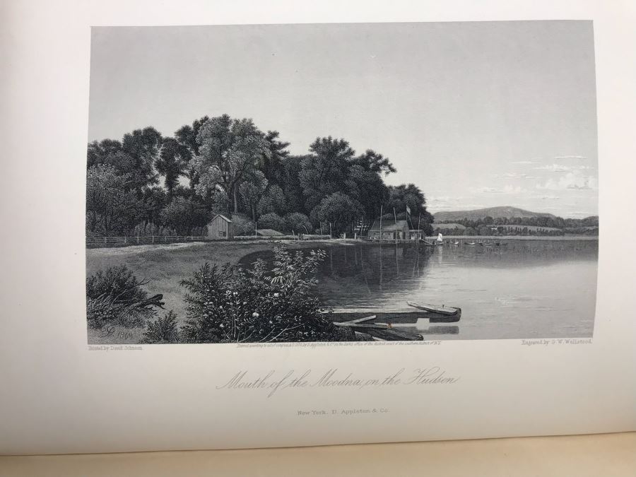 Antique 1872 (Vol 1) And 1874 (Vol 2) Hardcover Books: Picturesque America; Or, The Land We Live In With Illustrations On Steel And Wood By Eminent American Artists 10.5' X 12.5' [Photo 37]