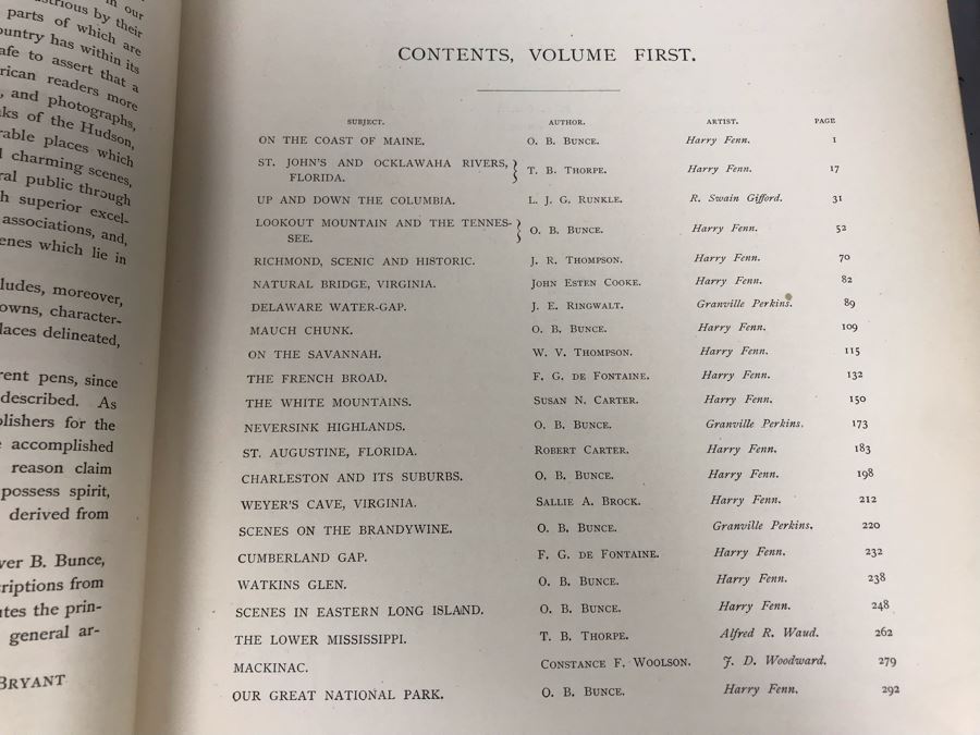 Antique 1872 (Vol 1) And 1874 (Vol 2) Hardcover Books: Picturesque America; Or, The Land We Live In With Illustrations On Steel And Wood By Eminent American Artists 10.5' X 12.5' [Photo 17]