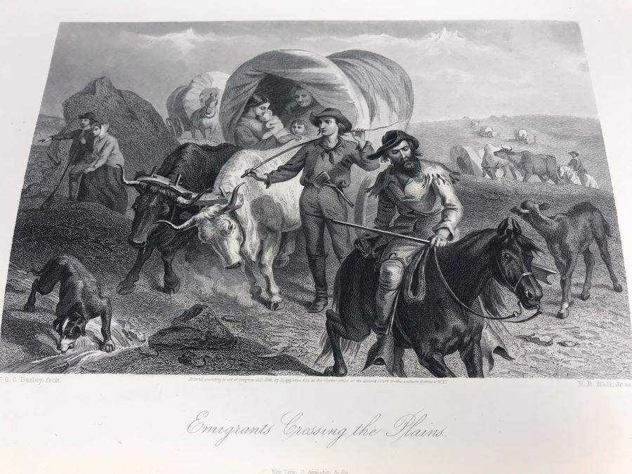 Antique 1872 (Vol 1) And 1874 (Vol 2) Hardcover Books: Picturesque America; Or, The Land We Live In With Illustrations On Steel And Wood By Eminent American Artists 10.5' X 12.5' [Photo 40]