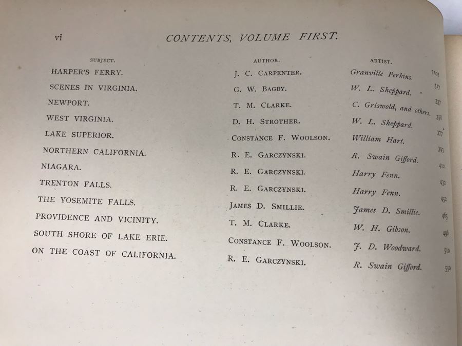 Antique 1872 (Vol 1) And 1874 (Vol 2) Hardcover Books: Picturesque America; Or, The Land We Live In With Illustrations On Steel And Wood By Eminent American Artists 10.5' X 12.5' [Photo 18]