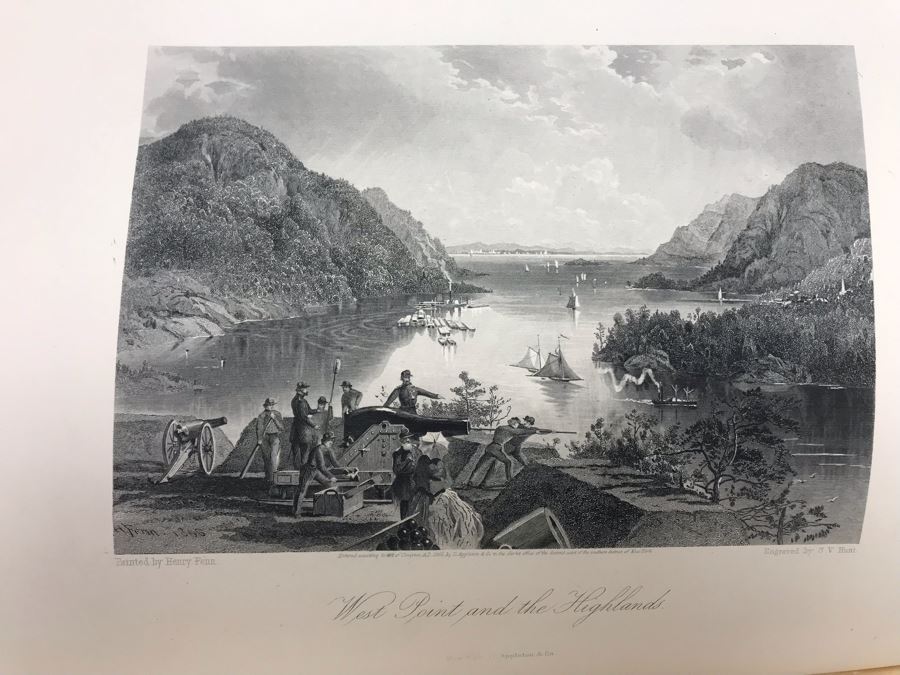 Antique 1872 (Vol 1) And 1874 (Vol 2) Hardcover Books: Picturesque America; Or, The Land We Live In With Illustrations On Steel And Wood By Eminent American Artists 10.5' X 12.5' [Photo 38]