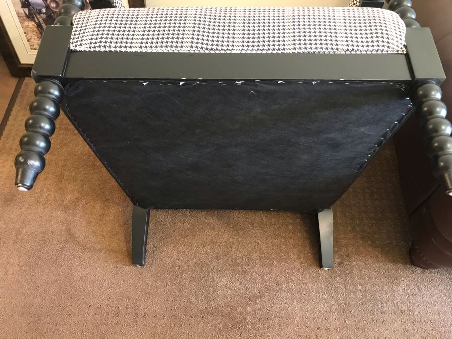 Classy Turned Wood Upholstered Armchair [Photo 11]