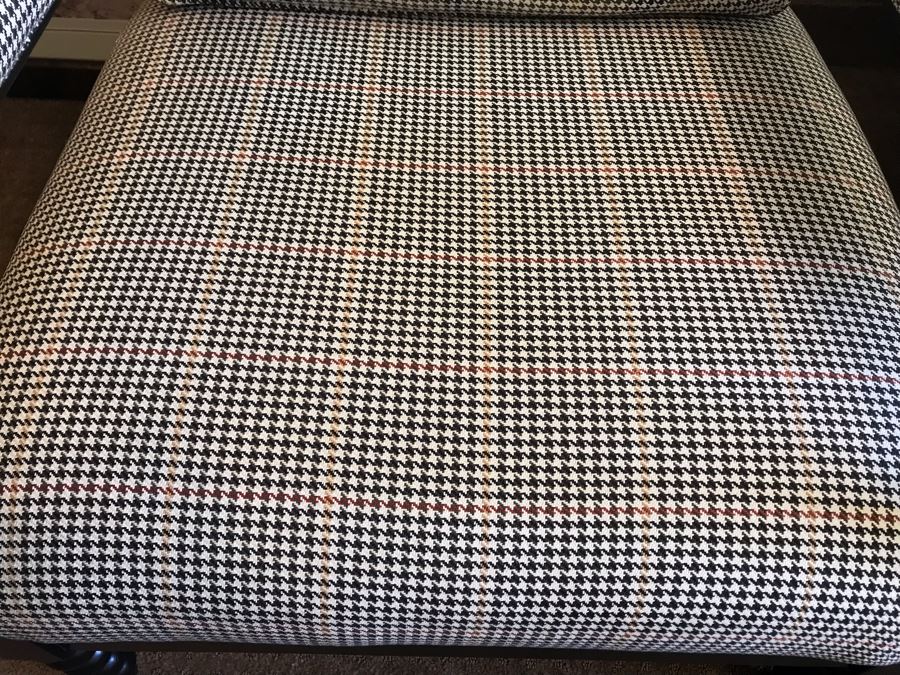 Classy Turned Wood Upholstered Armchair [Photo 9]