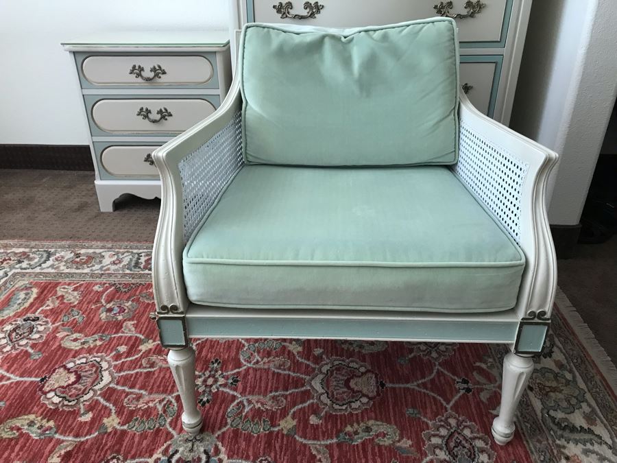 Vintage French Provincial Cane Back Armchair [Photo 2]
