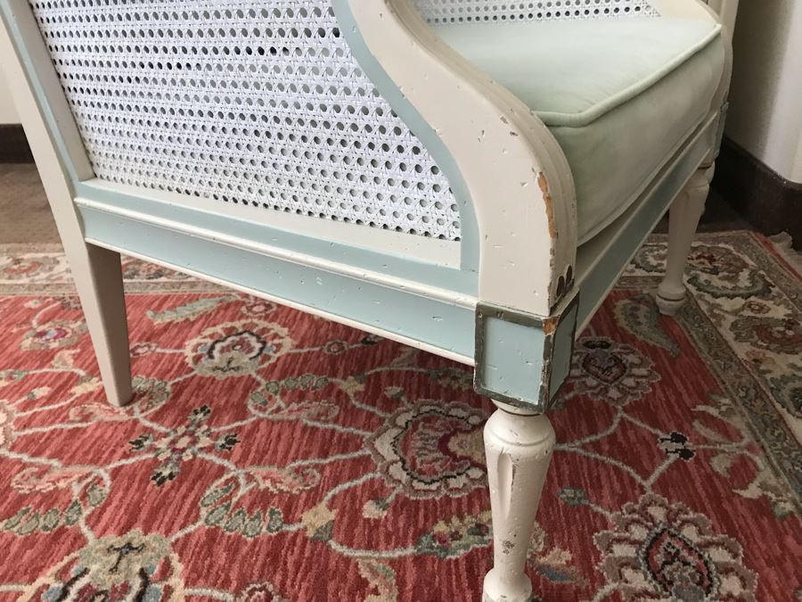 Vintage French Provincial Cane Back Armchair [Photo 3]