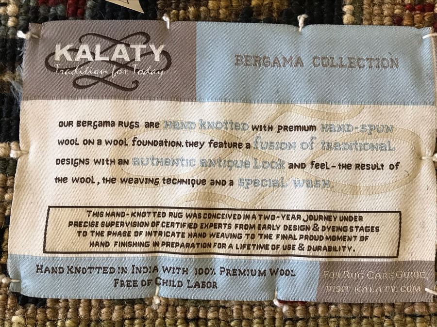 Stunning Kalaty Bergama Collection Hand Knotted Wool Area Rug  [Photo 11]