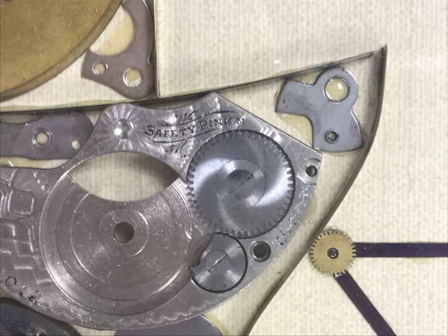 Handmade Oldsmobile Car Clock Parts Collage Framed Artwork Signed By Girard 17' X 14' [Photo 10]