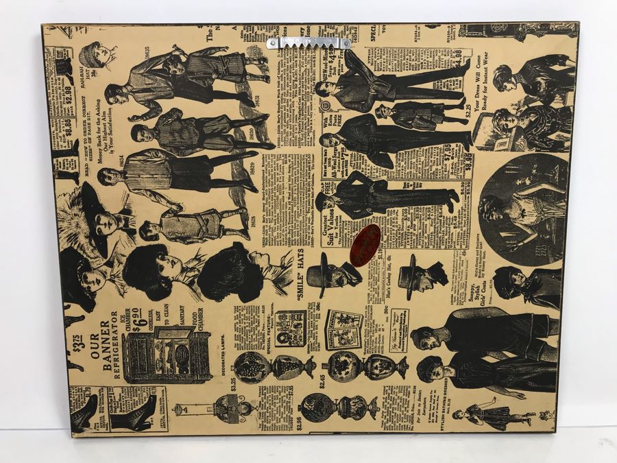 Handmade Oldsmobile Car Clock Parts Collage Framed Artwork Signed By Girard 17' X 14' [Photo 16]