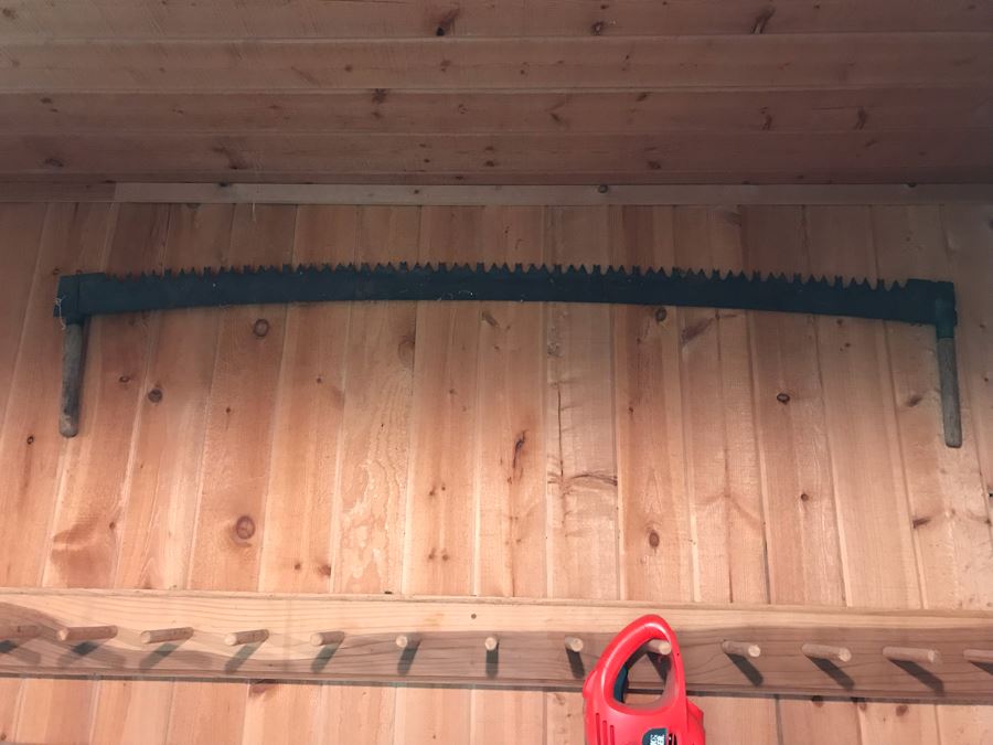 Vintage Antique Two Man Crosscut Saw [Photo 2]