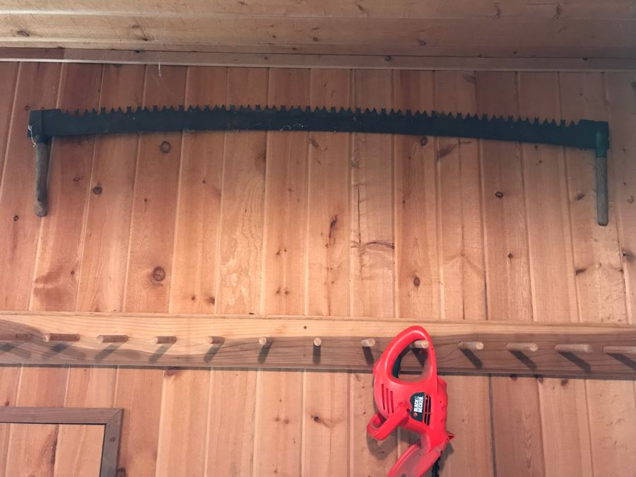 Vintage Antique Two Man Crosscut Saw [Photo 3]