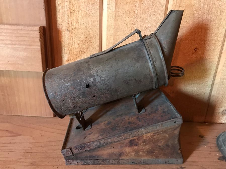 Vintage 1921 Clayton & Lambert Mfg Co Blowtorch And Antique Bellows Bee Smoker [Photo 6]