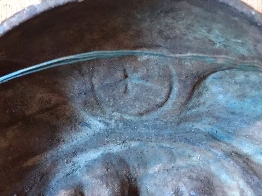 Antique Cast Iron Figure Head Relief Wall Sculpture Hand Painted [Photo 11]