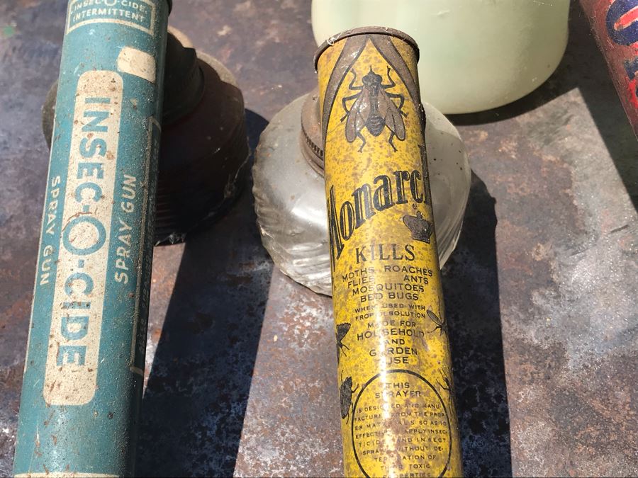 Collection Of (3) Vintage Bug Spray Guns - Two With Glass Bottles [Photo 5]