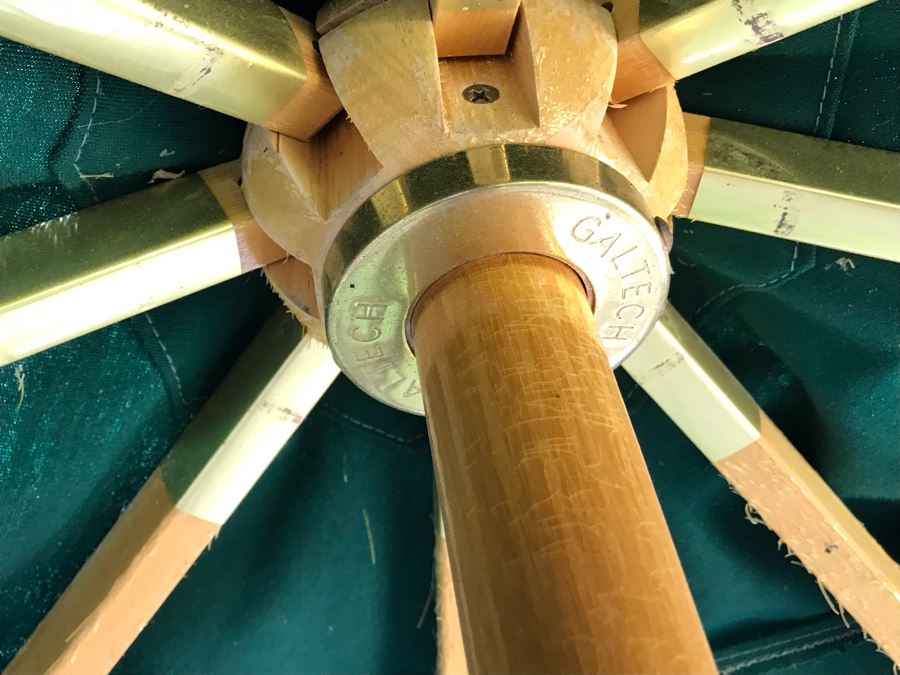 Sunbrella Outdoor Umbrella With Cast Iron Umbrella Stand [Photo 7]