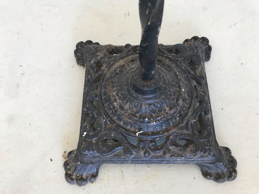 Antique Wrought Iron Floor Freestanding Bird Cage Stand [Photo 5]