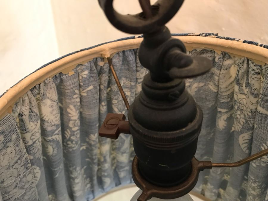 Antique Handmade Wrought Iron Floor Lamp Light With Adjustable Height [Photo 7]