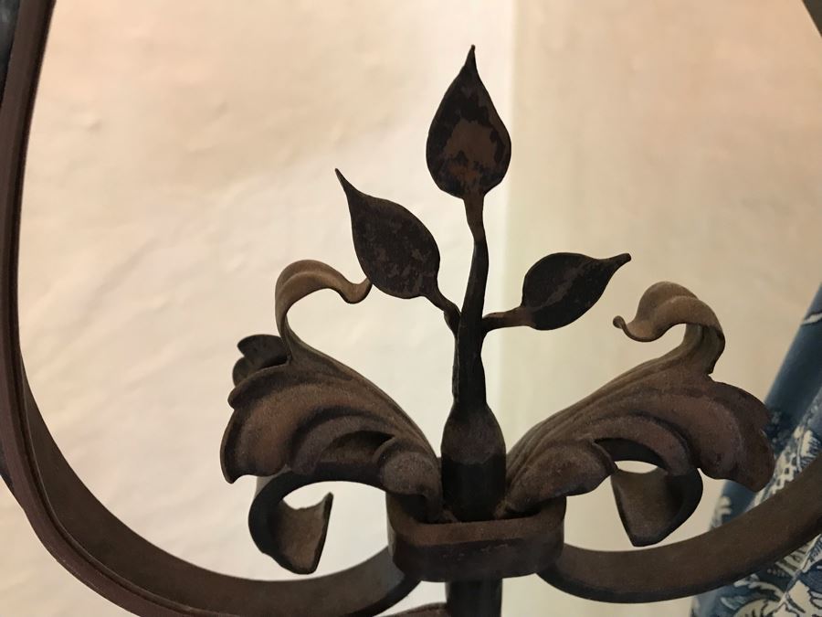 Antique Handmade Wrought Iron Floor Lamp Light With Adjustable Height [Photo 8]