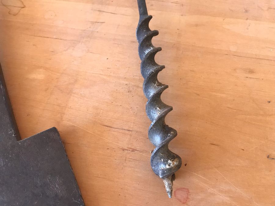 Antique 19th Century Clapboard Chisel Blacksmith Wrought Iron Tool And