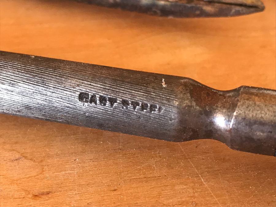 Old Tools Including A Chisel, Shears, Sharpener [Photo 3]