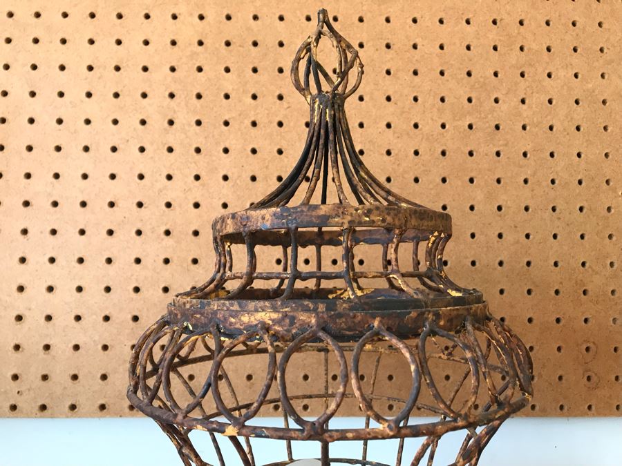 Vintage Metal Footed Candle Holder [Photo 6]