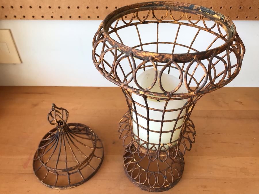 Vintage Metal Footed Candle Holder [Photo 10]