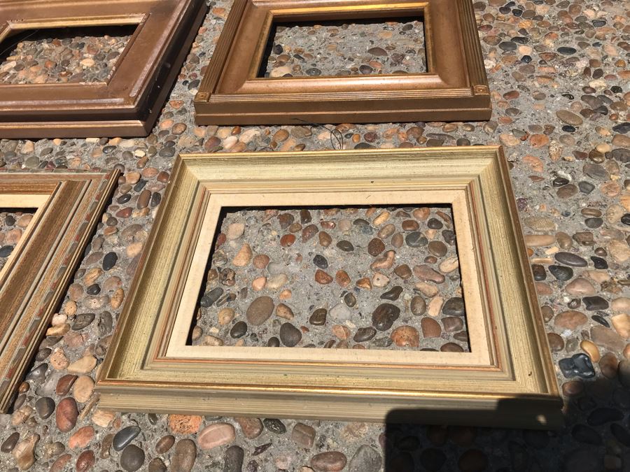 (7) High Quality Wooden Gilt Picture Frames Lot