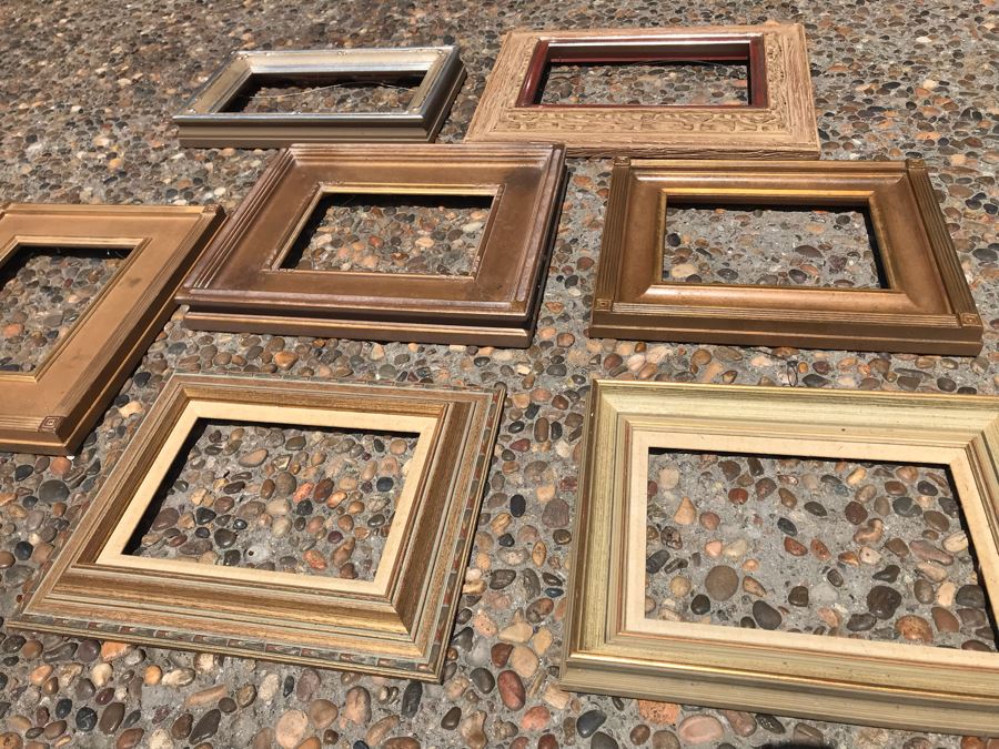 (7) High Quality Wooden Gilt Picture Frames Lot