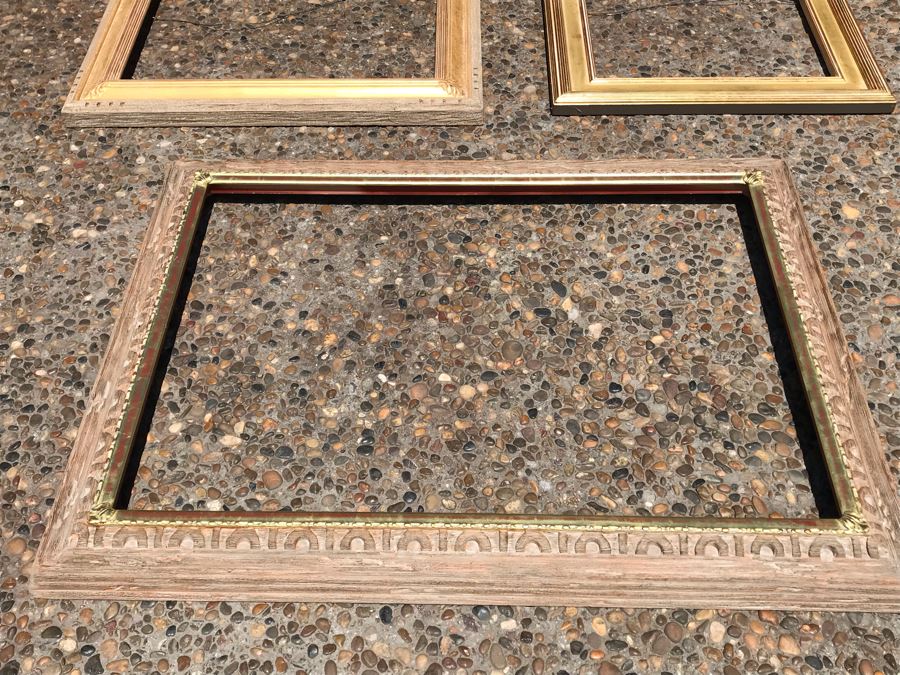 (3) High Quality Wooden Picture Frames Including Large 32 X 46 And 18 X 24 Frame [Photo 3]