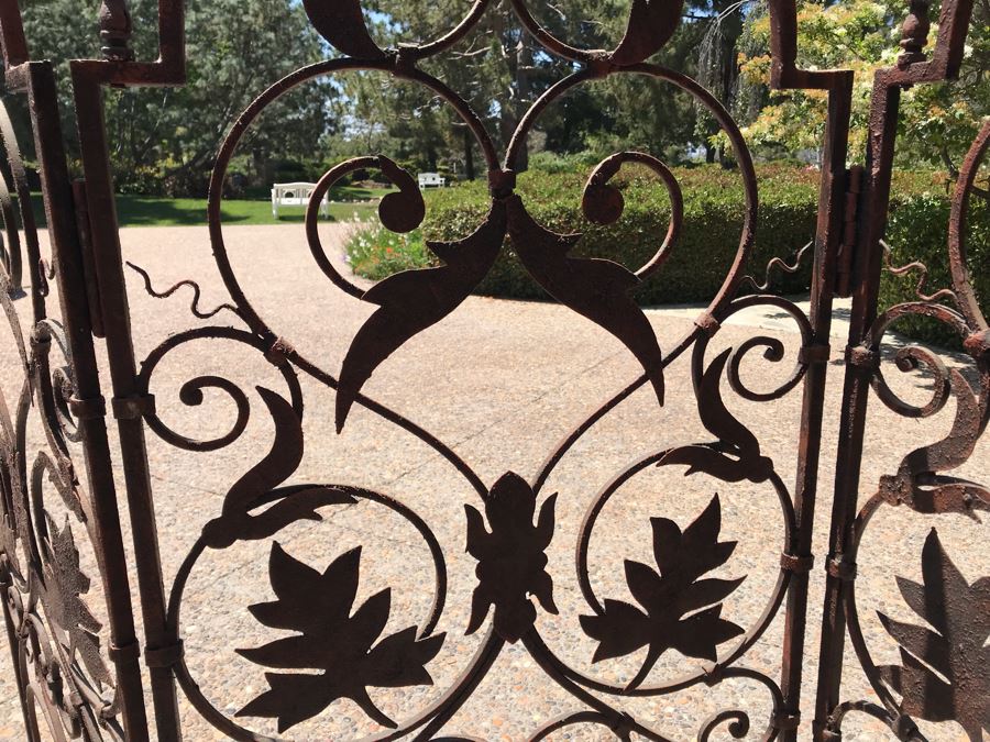 Very Heavy Solid Wrought Iron 3-Panel Screen [Photo 5]